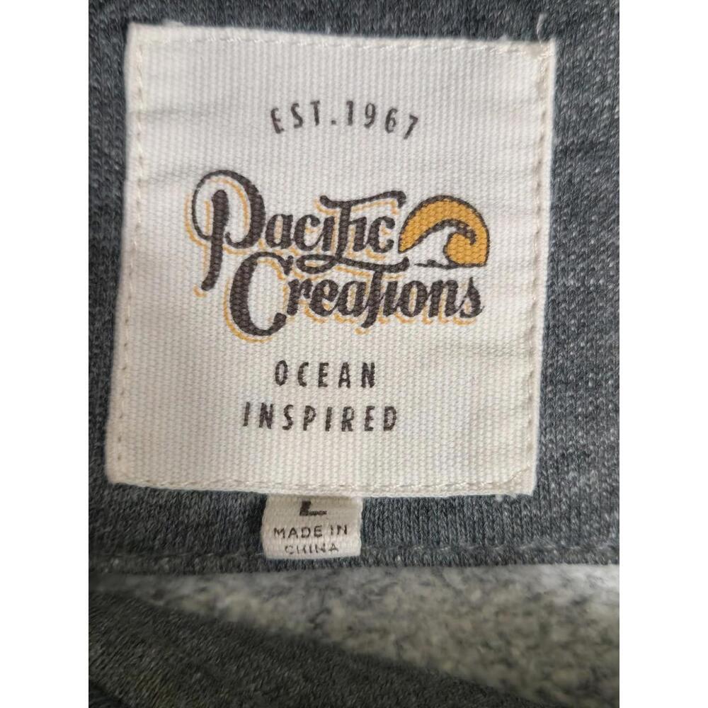 Pacific Creations Hoodie Size L Extra Large Gray Surfers Paradise Australia #10 - Picture 2 of 7